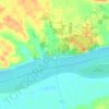 Mappa topografica Cave-in-Rock, altitudine, rilievo