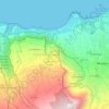 Mappa topografica El Lance, altitudine, rilievo