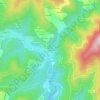 Mappa topografica La Chaze, altitudine, rilievo