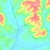 Mappa topografica Dellrose, altitudine, rilievo