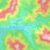 Mappa topografica La Vernède, altitudine, rilievo