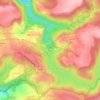 Mappa topografica Barrage des Cammazes, altitudine, rilievo