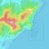 Mappa topografica Costa dei Ginestri, altitudine, rilievo