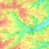 Mappa topografica La Poterie, altitudine, rilievo