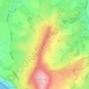 Mappa topografica St Catherine's Down, altitudine, rilievo