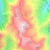 Mappa topografica Monte Renoso, altitudine, rilievo
