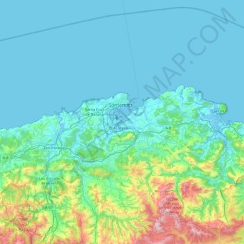 Mappa topografica Isla de Pedrosa, altitudine, rilievo