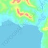 Mappa topografica Malaking Ilog, altitudine, rilievo
