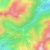 Mappa topografica Le Lioran, altitudine, rilievo