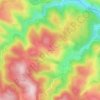 Mappa topografica Piéfaud, altitudine, rilievo