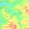 Mappa topografica Cosne, altitudine, rilievo