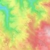 Mappa topografica Le Pecher, altitudine, rilievo