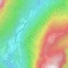 Mappa topografica Cercenà, altitudine, rilievo