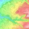 Mappa topografica Brattirò, altitudine, rilievo