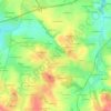Mappa topografica La Pallardière, altitudine, rilievo