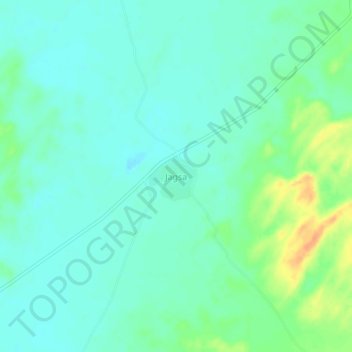 Mappa topografica Jagsa, altitudine, rilievo