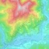 Mappa topografica Tiglio, altitudine, rilievo