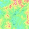 Mappa topografica 长汀县, altitudine, rilievo
