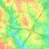 Mappa topografica Simpsonville, altitudine, rilievo