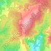 Mappa topografica Glasgow Mountain, altitudine, rilievo