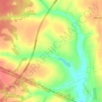Mappa topografica Колодези, altitudine, rilievo