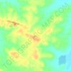 Mappa topografica Jacuí, altitudine, rilievo