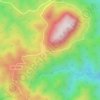 Mappa topografica Tejra, altitudine, rilievo