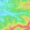 Mappa topografica La Pariée, altitudine, rilievo