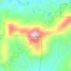 Mappa topografica Walnut Mountain, altitudine, rilievo
