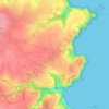 Mappa topografica Le Questel, altitudine, rilievo