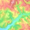 Mappa topografica Le Mas de Barrade, altitudine, rilievo