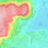 Mappa topografica Pompignat, altitudine, rilievo