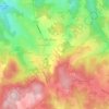 Mappa topografica Laubertie, altitudine, rilievo