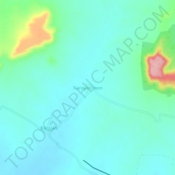 Mappa topografica Narayangaon, altitudine, rilievo