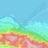 Mappa topografica La Glacière, altitudine, rilievo