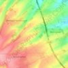 Mappa topografica Barlinghem, altitudine, rilievo