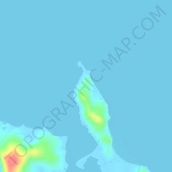 Mappa topografica Podeo Point, altitudine, rilievo