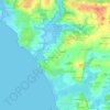 Mappa topografica Kergaher, altitudine, rilievo