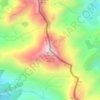 Mappa topografica Pic de la Soucarrane ou de la Rouge, altitudine, rilievo