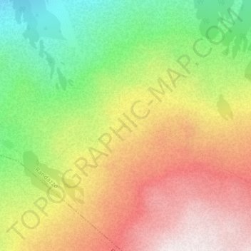 Mappa topografica Grotta del Gelo, altitudine, rilievo