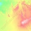 Mappa topografica Tamanrasset, altitudine, rilievo