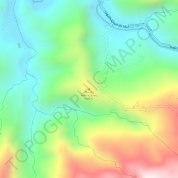 Mappa topografica Mount Balungabing, altitudine, rilievo