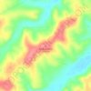 Mappa topografica Carroll County, altitudine, rilievo
