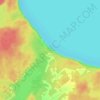 Mappa topografica Cape Chin North, altitudine, rilievo