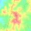 Mappa topografica Monte Castelo, altitudine, rilievo