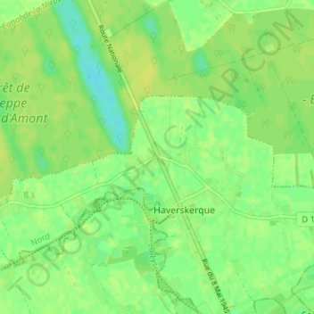 Mappa topografica La Croix Mairesse, altitudine, rilievo
