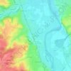 Mappa topografica Le Gruzeau, altitudine, rilievo