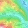 Mappa topografica Les Meyries, altitudine, rilievo
