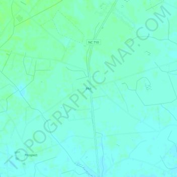 Mappa topografica Phil, altitudine, rilievo