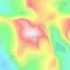 Mappa topografica Beinn Dearg, altitudine, rilievo